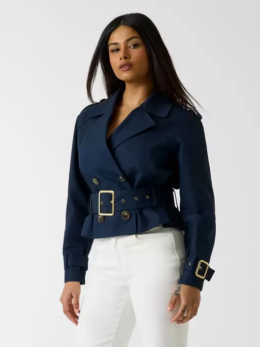 Marciano belted short trench