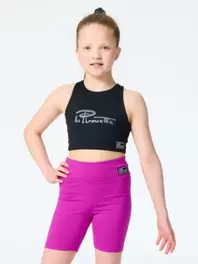 Lasten korkeavyötäröinen shortsi 015/1