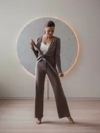 Merinovillahousut suoralla lahkeella