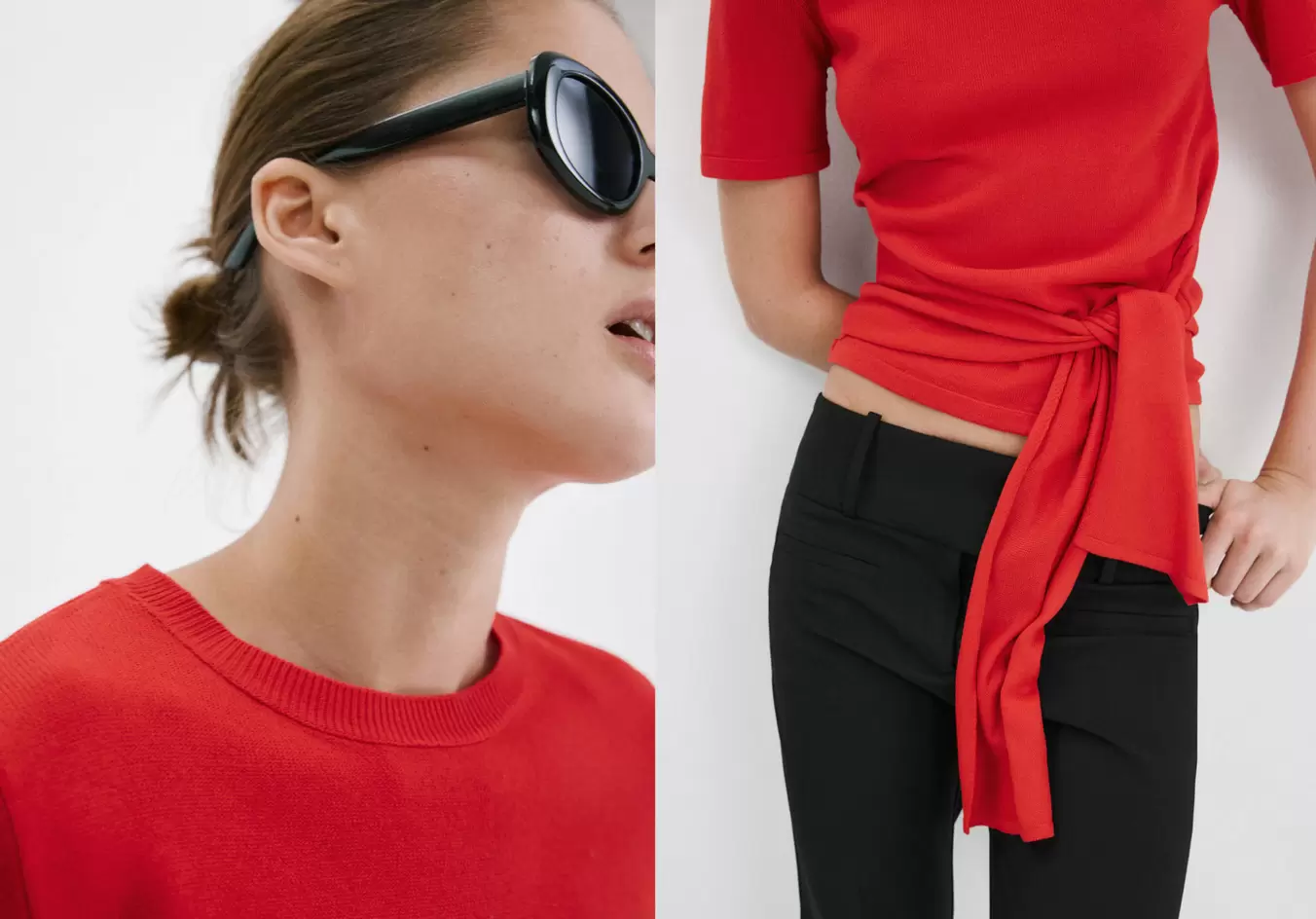 Jumper with tie detail