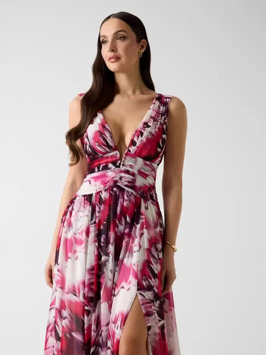 Marciano floral print long dress