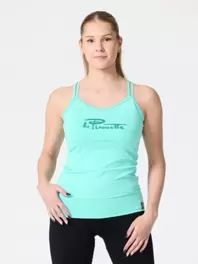 Aikuisten kaksiolkaiminen toppi kimallepainatuksella PT-0802