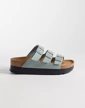 Birkenstock Florida III Flex Platform in pure sage