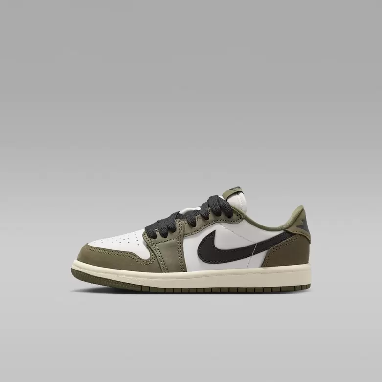 Air Jordan 1 Retro Low 'Medium Olive and Summit White'