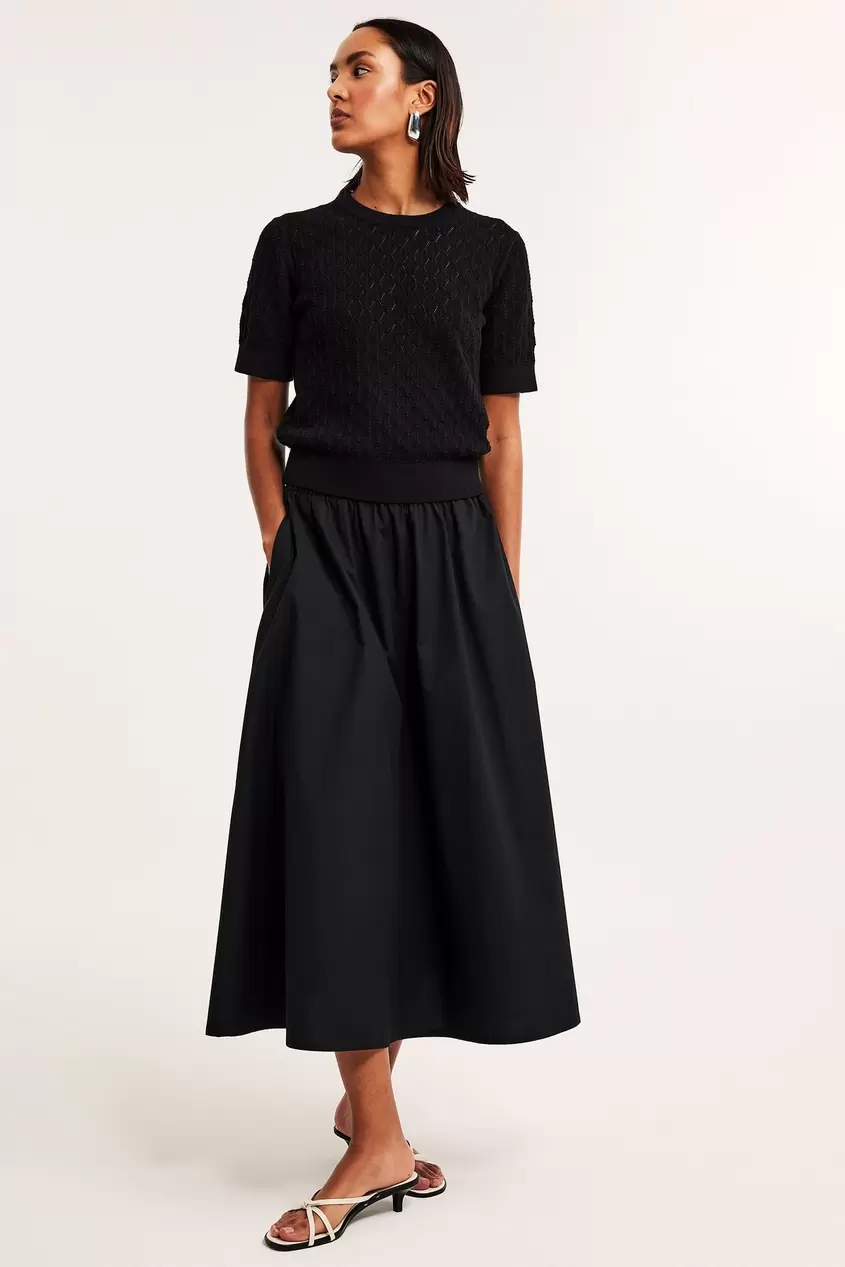 Puuvillapopliinihame