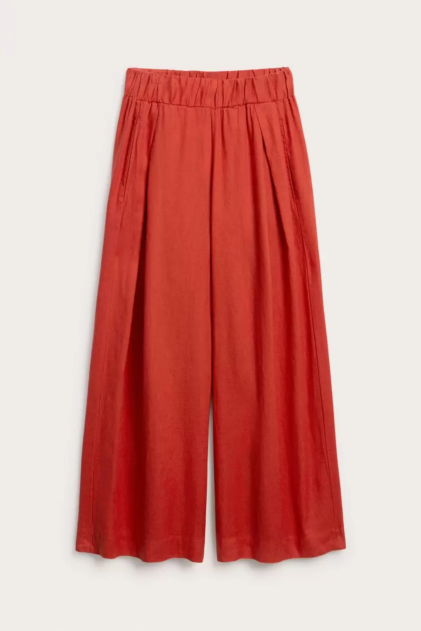 Leveät pellavahousut