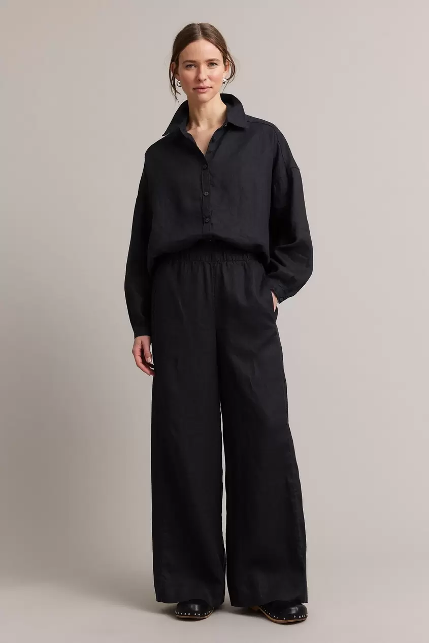 Pellavahousut wide fit