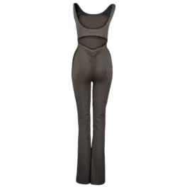 Flared sport jumpsuit