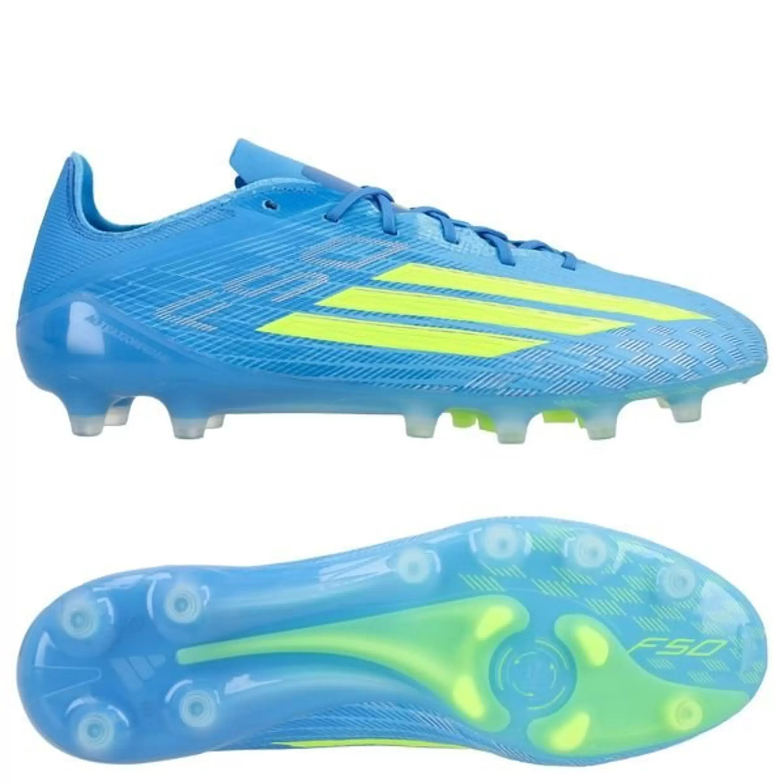 Adidas F50 Elite AG Ice Cold Precision - Lucid Ray Blue/Keltainen/Light Utility Aqua