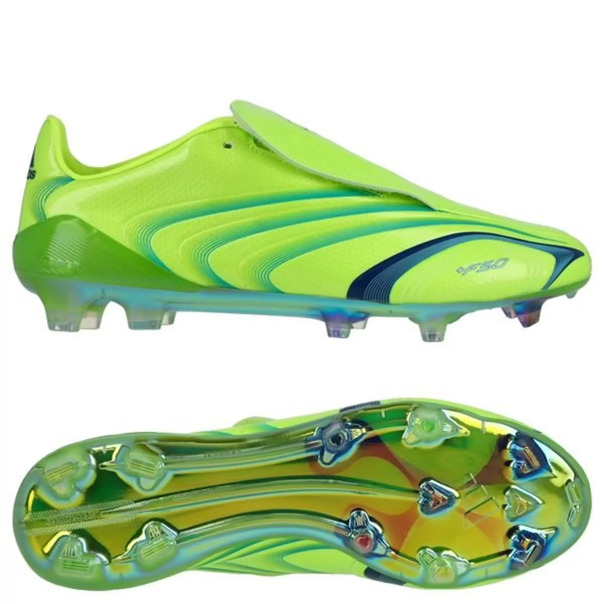 Adidas F50 Elite Tunit FG - Lucid Sitruuna/Sininen/Light Utility Aqua LIMITED EDITION