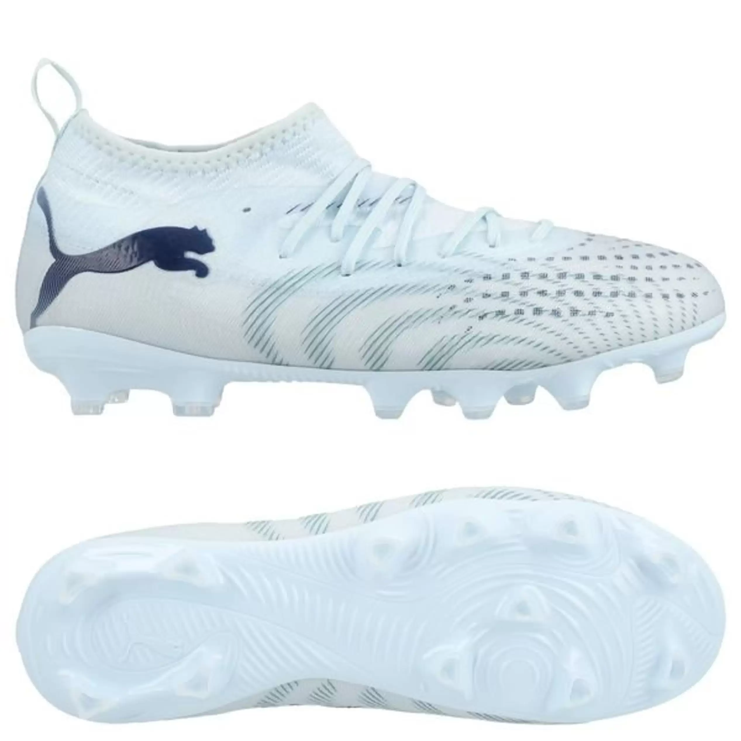 PUMA Future 9 Match FG/AG Dreamrush - Jäinen sininen/Blue Jewel Lapset