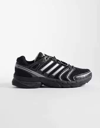 Adidas Originals Adistar Control 5 trainers in triple black and silver