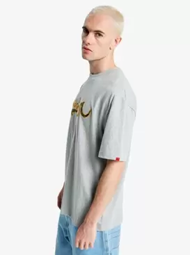 YG Vortex Men Grey Short Sleeve T-Shirt