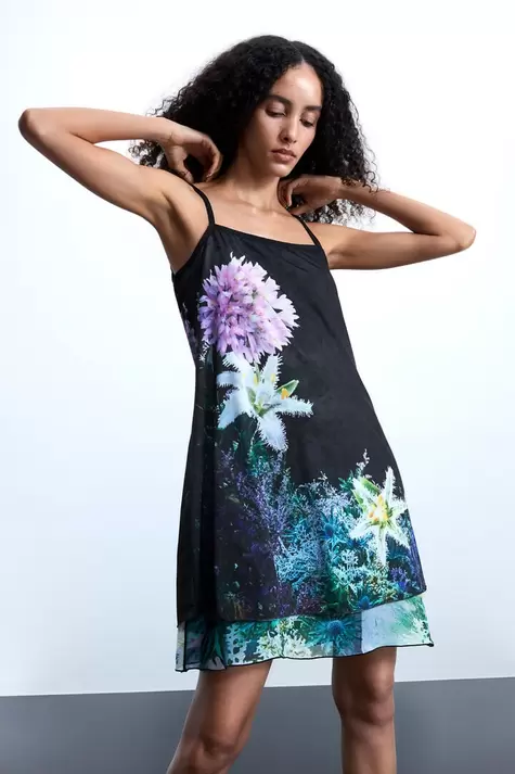 Reversible flower dress