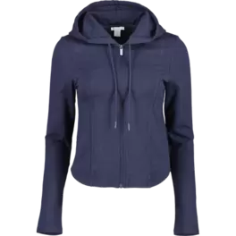 Sweat jacket with accentuated waist