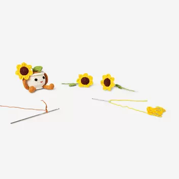 DIY crochet sunflowers kit