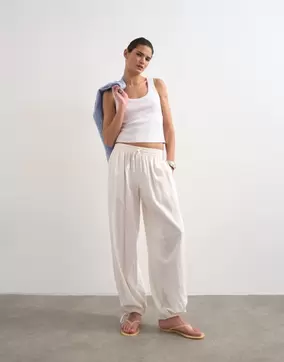 TSBEATE Korkea vyötärö Housut