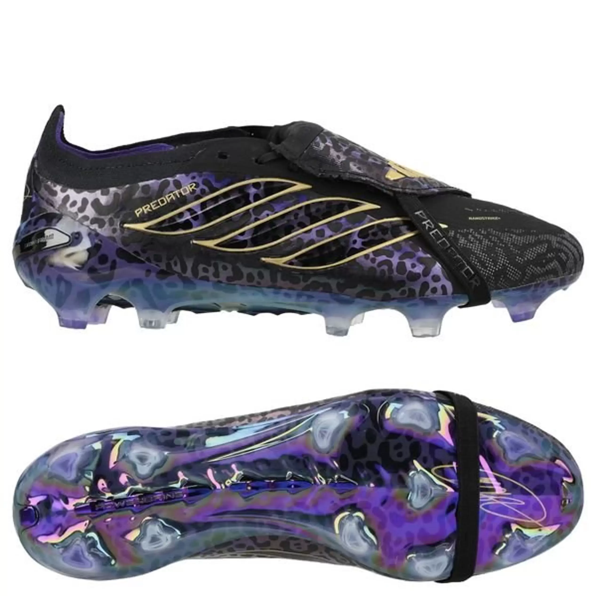Adidas Predator Elite Fold-over Tongue Elite FG Kaká - Musta/Violetti/Kulta LIMITED EDITION