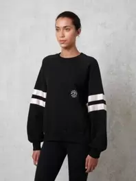 Collegepaita satiininauhoilla – Satin Sweatshirt, Black