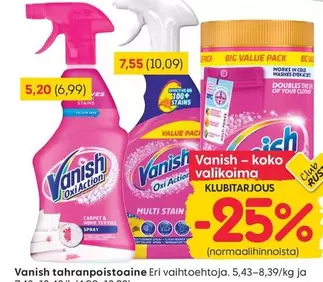 Vanish tahranpoistoaine