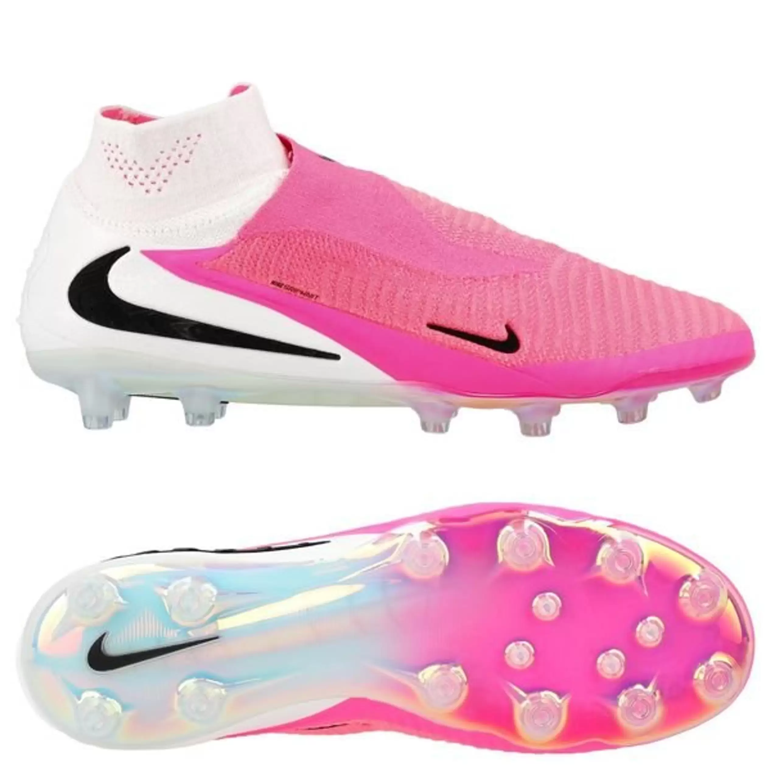 Nike Phantom 6 Elite High Cut AG-PRO Breakout - Pinkki/Valkoinen/Musta