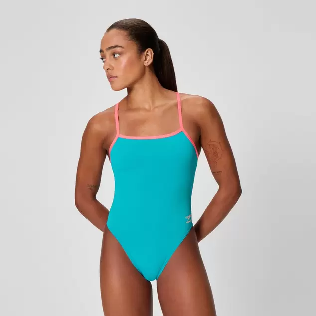 Women's Club Training V-Back 2.0 Swimsuit Turquoise