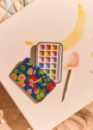 Mini watercolours in tin box