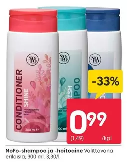 NoFo-shampoo ja -hoitoaine