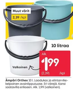 Ämpäri Orthex 10 l