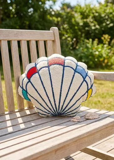 Shell cushion - 32x39 cm