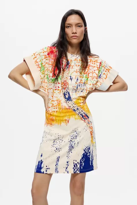 Printed knit dress M. C. Lacroix
