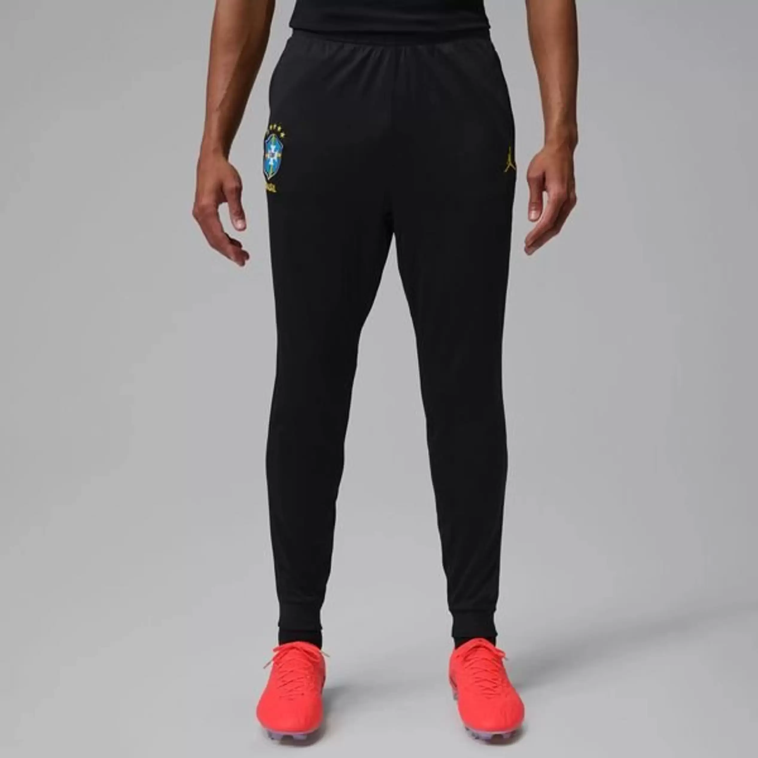 Brasilia X Jordan Track Pants Dri-FIT Academy Pro World Cup 2026 - Musta/Keltainen/Vihreä