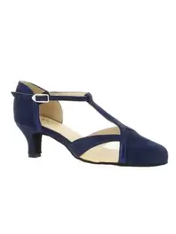 Anais, elegantti tummansininen tanssikenkä 5cm korolla