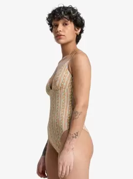 Aiton Women Brown One-Piece Swimsuit