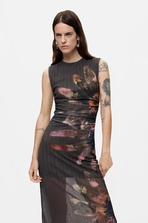 Floral print dress