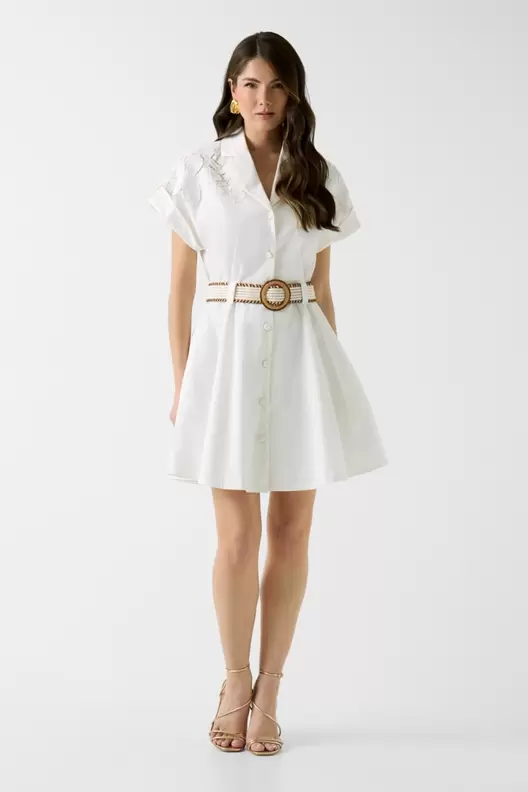 Marciano embroidered shirt dress