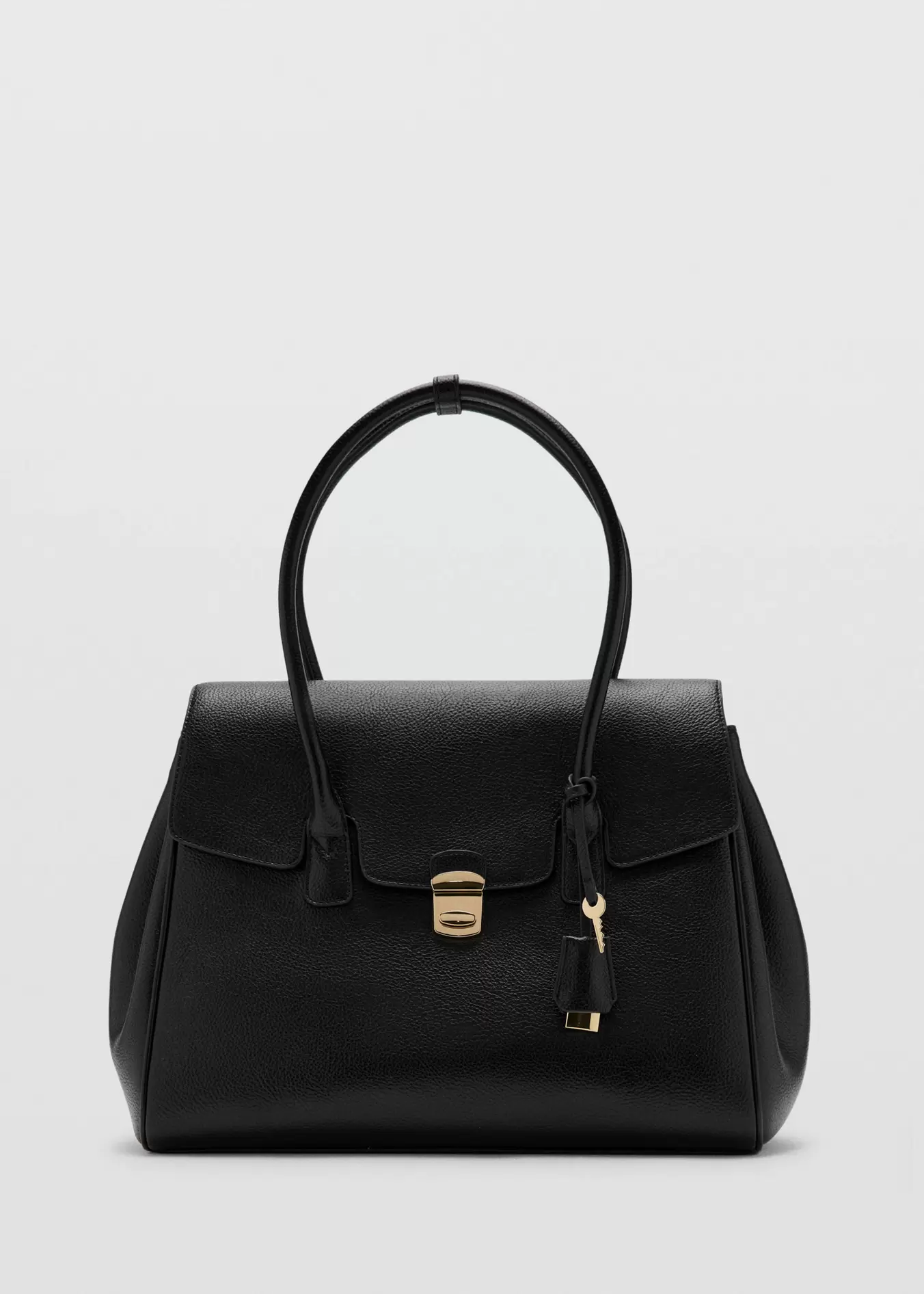 Medium city handbag with flap