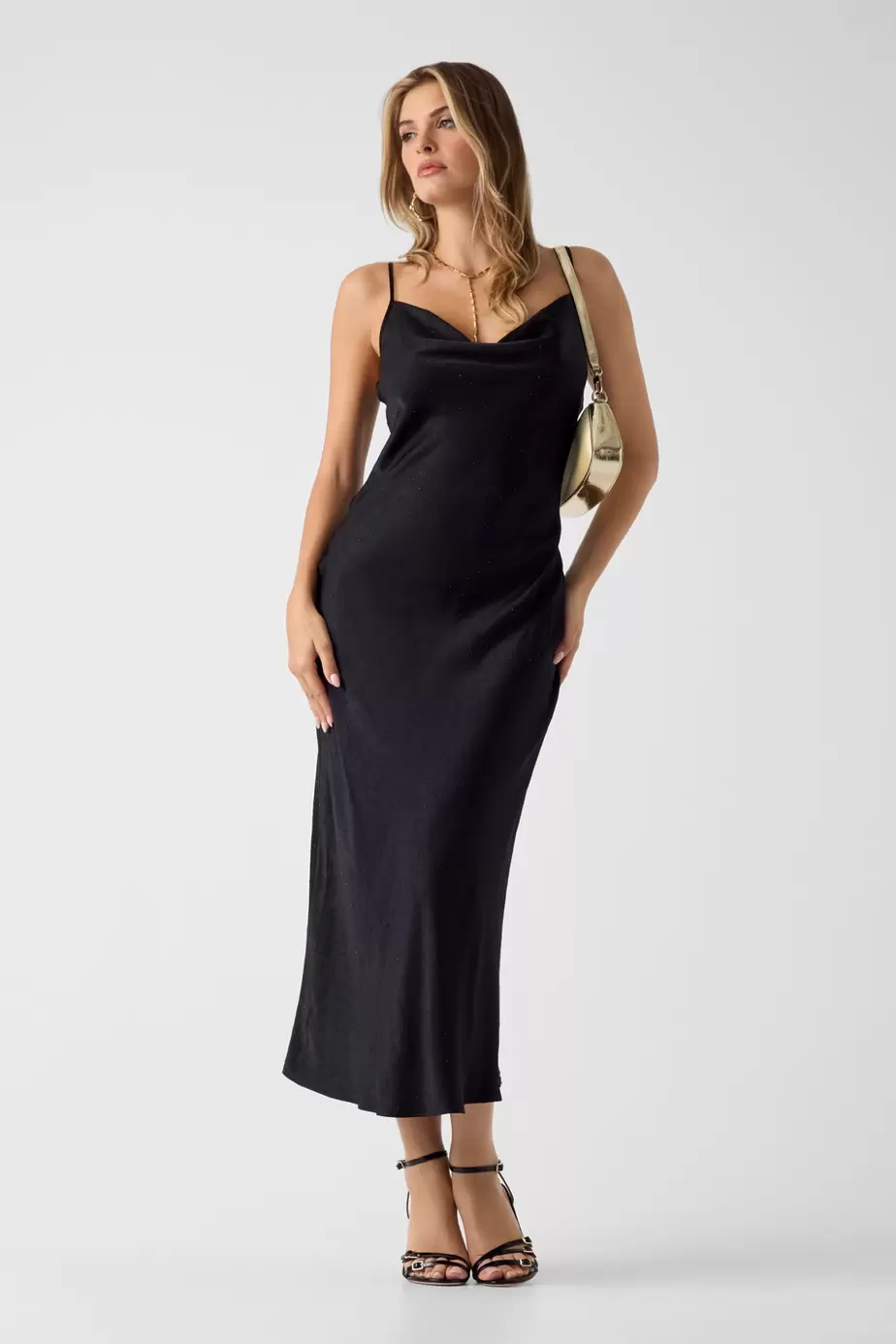 Rhinestones slip dress