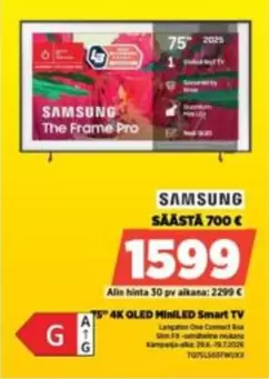 The Frame Pro 4K OLED miniLED Smart TV