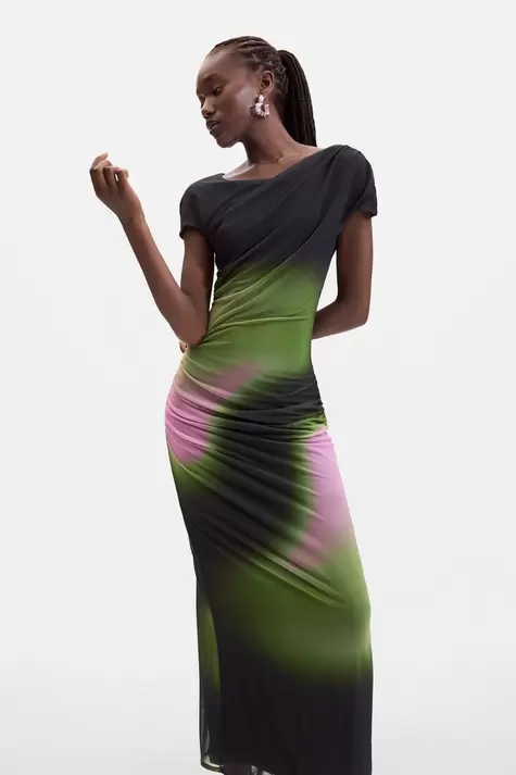 Gradient tulle dress