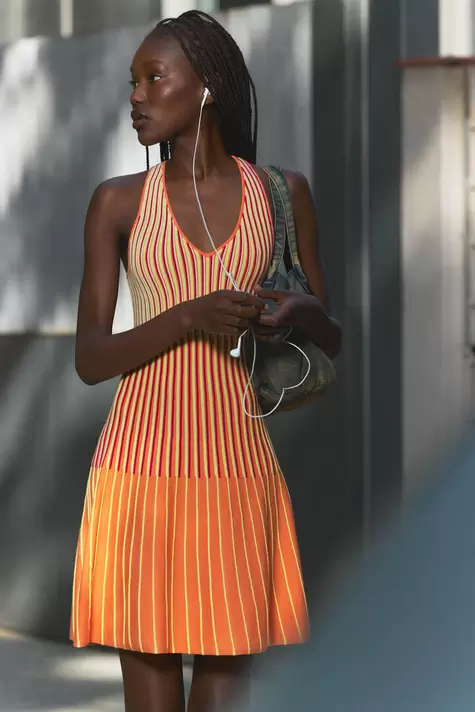 Sleeveless knit dress