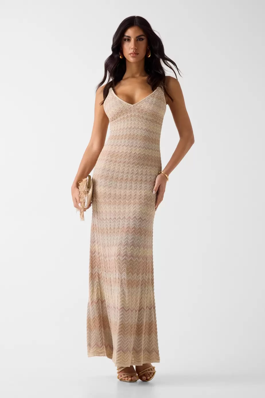 Marciano knitted lurex dress