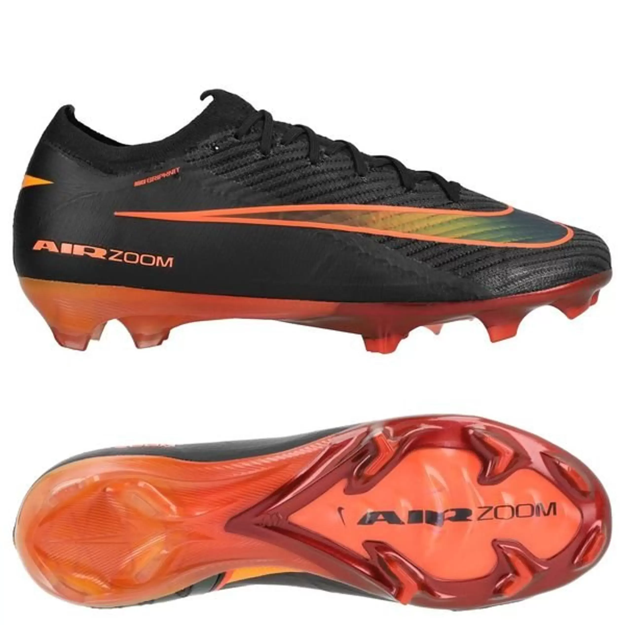 Nike Air Zoom Mercurial Vapor 16 Elite FG Heat Up - Musta/Oranssi