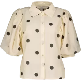 Blouse with balloon sleeves