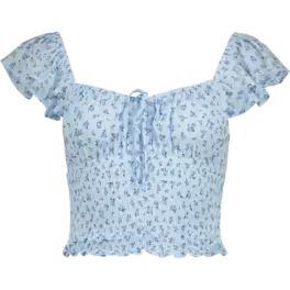 Blouse with smoke insert