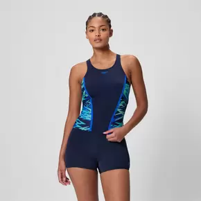 Women's Hyperboom Splice Tankini Set Navy/Green
