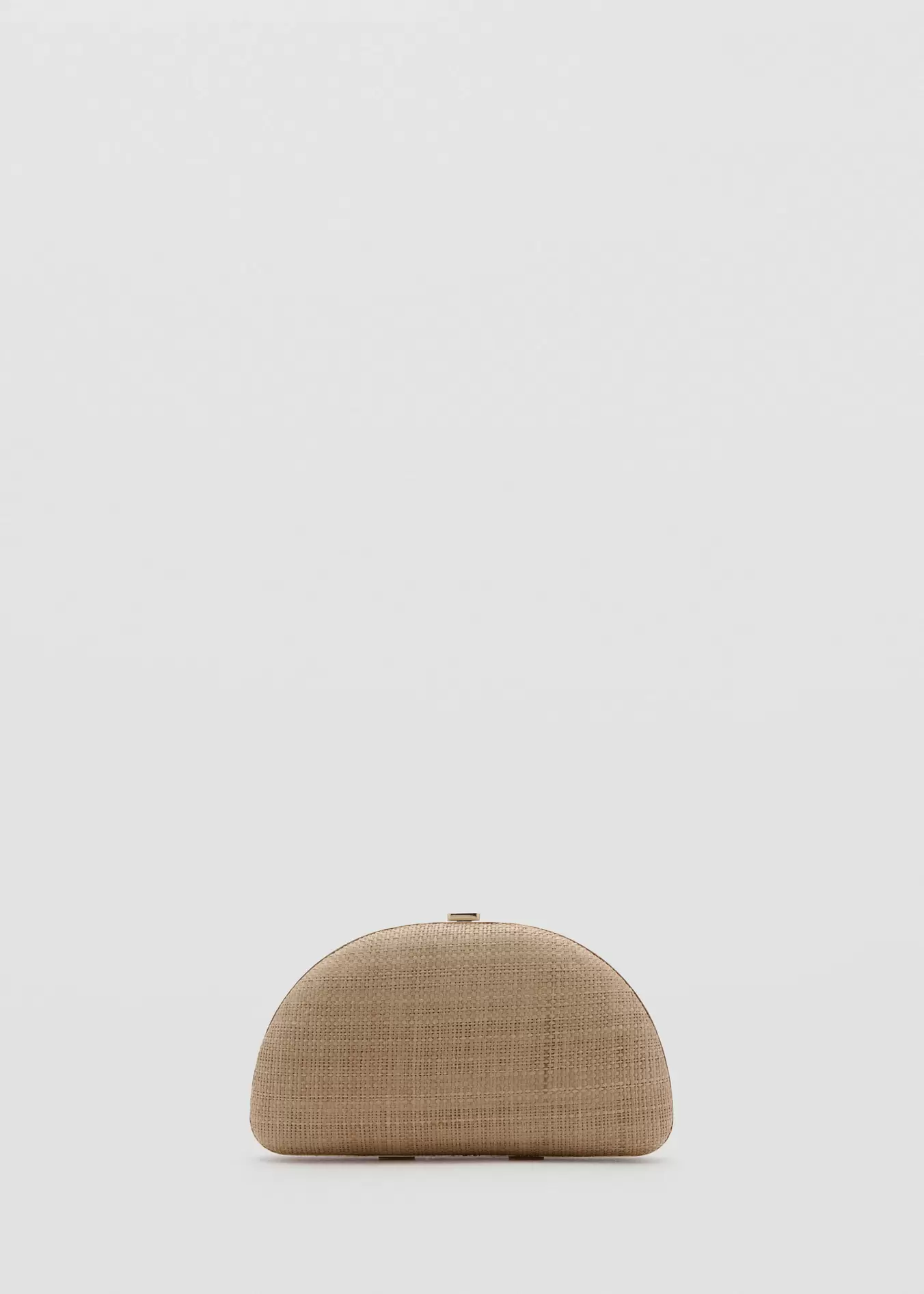 Natural fiber clutch bag