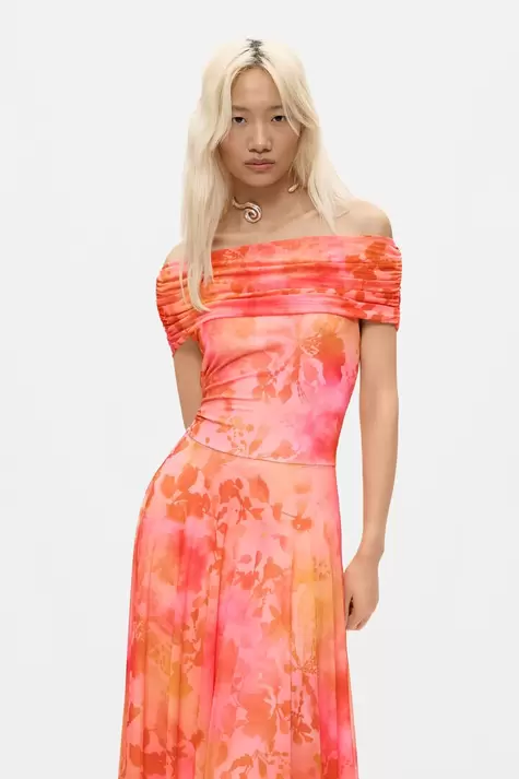 Long Mesh Dress