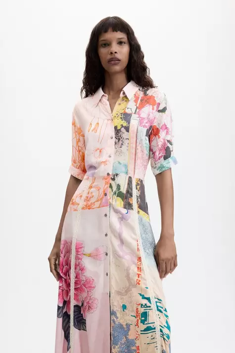 Printed long dress