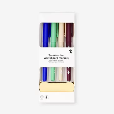 Whiteboard markers with fine tips - 4 pcs